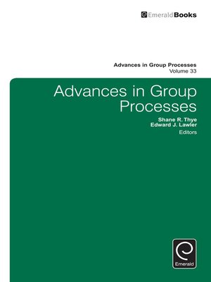 cover image of Advances in Group Processes, Volume 33